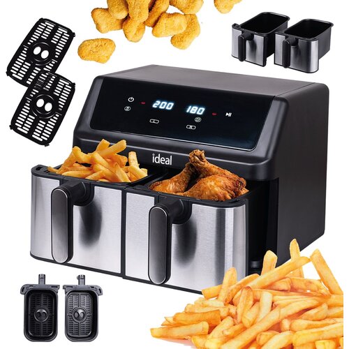Eldom IDEAL Fat-free fryer, double horizontal 9L, 8 functions - including food drying Cijene