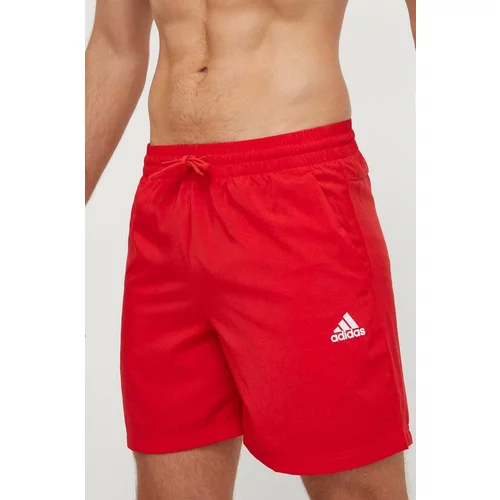 Adidas Kratke hlače moški, rdeča barva