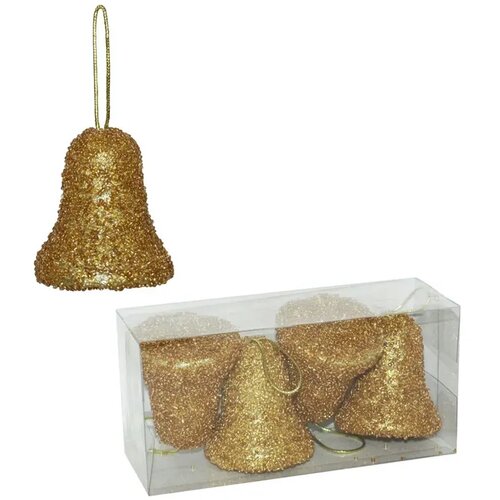  7 cm zvono stiropor 4 kom, zlatno Cene