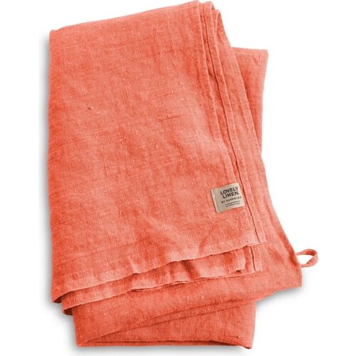 Lovely Linen Hamam-brisača / brisača za savno - Peach Cene