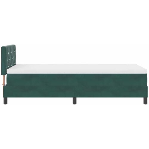  LED Box Spring Krevet Tamnozelena 100 x 200 cm Bar&amp;scaron;un Slike