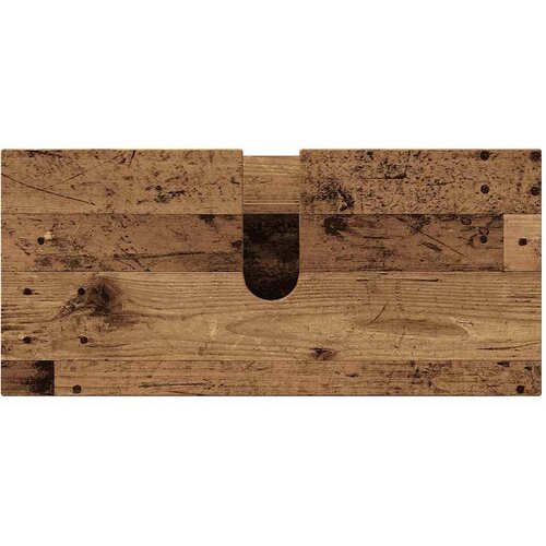  Set namje&amp;scaron;taja za kupaonicu 4 kom. Staro drvo 35 x 30 x 192 cm Slike