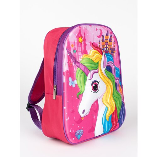 Shelvt Pink and purple unicorn backpack for a girl Cene