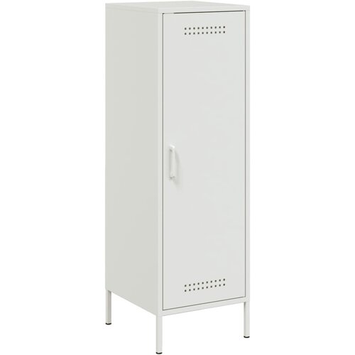 Maison Chic Visoka omara - Komoda - Predalnik bela 36x39x113 cm jeklo, (21717217) Slike