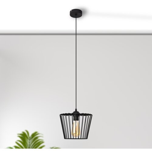 Luster na sajli TORRI 1xE27/15W/230V prečnika 23 cm crne boje Slike