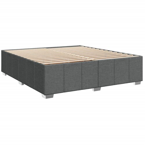 vidaXL Posteljni okvir temno siv 200x200 cm blago, (21305317) Cene