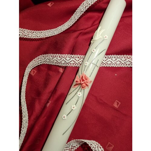  Krstne sveče z golobčkom in cvetjem KRSV 12 Cene