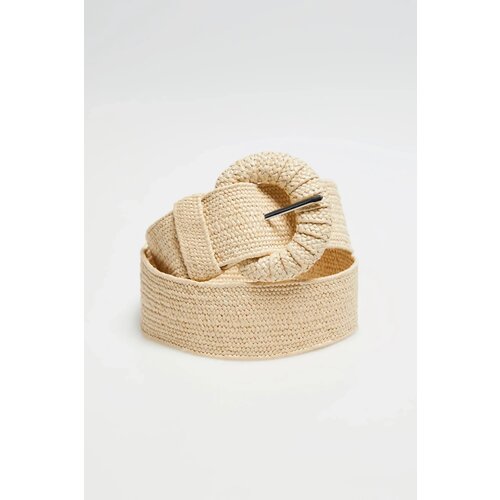 Marisse Beige Belt With Buckle Cene
