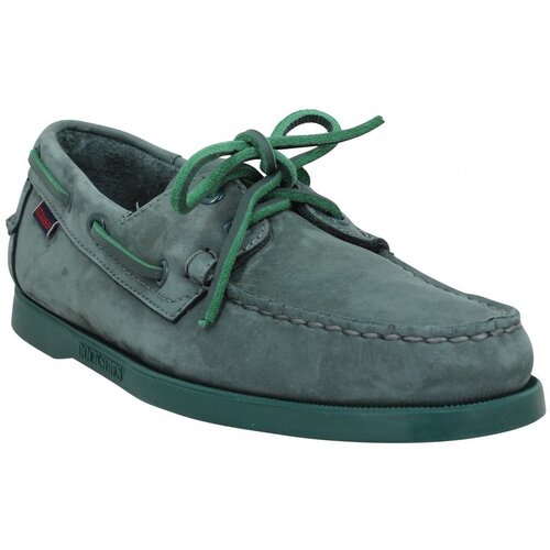 Sebago Mokasini &amp;amp; Jadralni čevlji Docksides Portland Nubuck Homme Green Zelena Slike