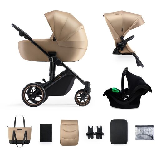 Kinderkraft kolica 3u1 prime 2 pro beige Slike