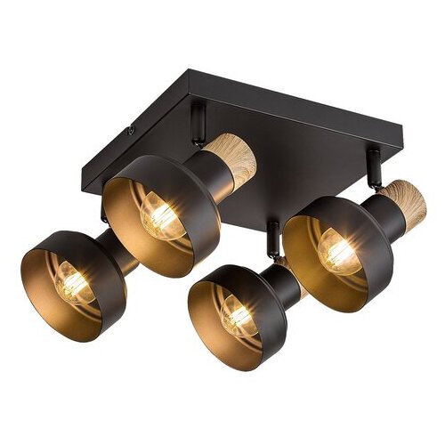 Rabalux spot lampa Saskia, 4x15W, 4xE14, Crna Slike
