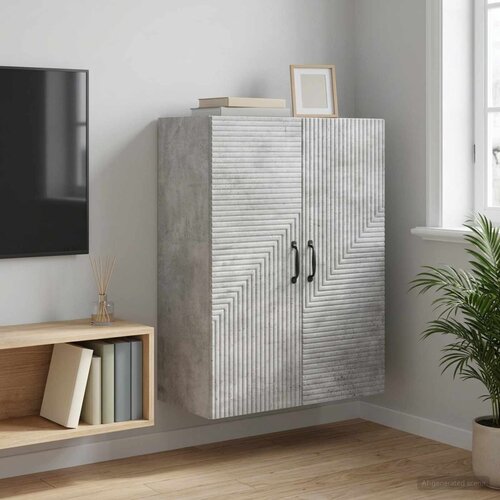  Ormar za montažu na zid Betonska siva 66 x 34,5 x 90 cm Cijene