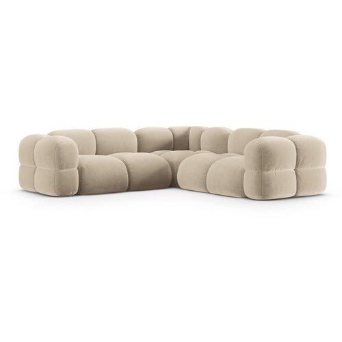 Cosmopolitan Design Bež bar&amp;scaron;unasti kutna garnitura Loretto &amp;ndash; Slike
