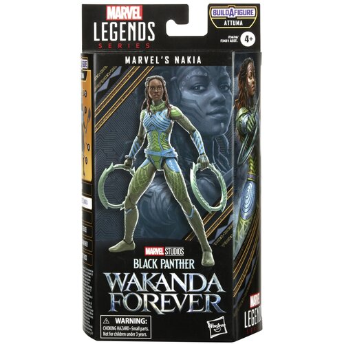 Hasbro Marvel F3676 Legends Series Black Panther Wakanda Forever Nakia 6-palčna akcijska igrača, 5 dodatkov, 1 del za sestavljanje figure, več, (21041559) Cene