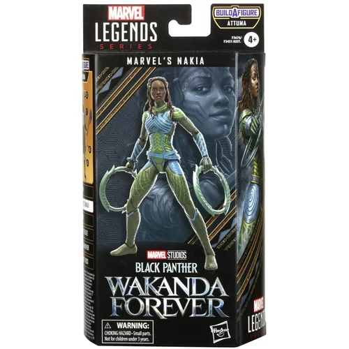 Hasbro Marvel F3676 Legends Series Black Panther Wakanda Forever Nakia 6-palčna akcijska igrača, 5 dodatkov, 1 del za sestavljanje figure, več, (21041559)
