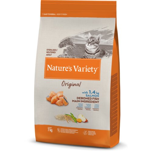 Nature's Variety suva hrana sa ukusom lososa za odrasle sterilisane mačke original 7kg Cene
