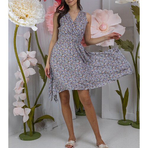 Gemre White and yellow floral dress Lodovica Cene