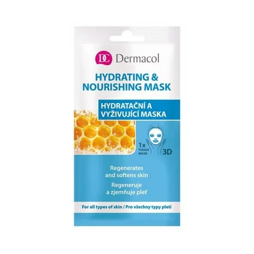 Dermacol hydrating & nourishing mask vlažilna in hranljiva maska 15 ml za ženske