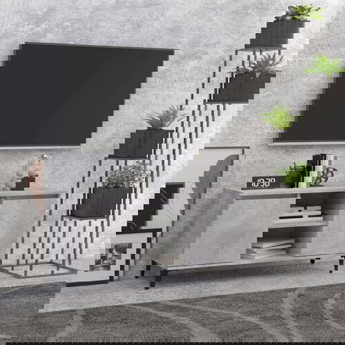 TV ormarić s metalnim nogama siva boja betona 103 5x35x50 cm Cijene