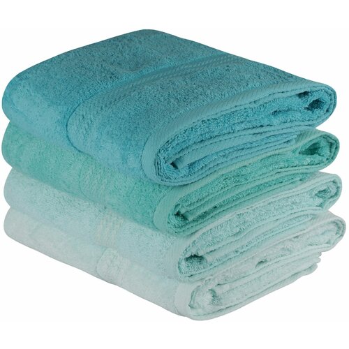 Rainbow water green light greengreenmint bath towel set (4 pieces) Slike