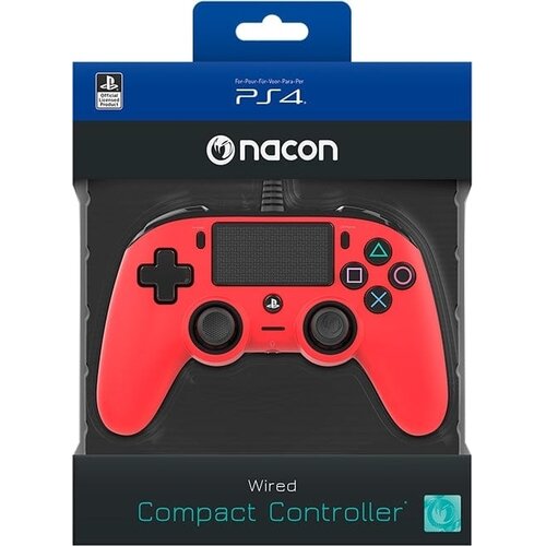 Nacon žični kontroler rdeče barve za PS4 Cene
