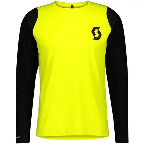 Scott Men's Cycling Jersey Trail Progressive L/Sl Sulphur Yellow/Black