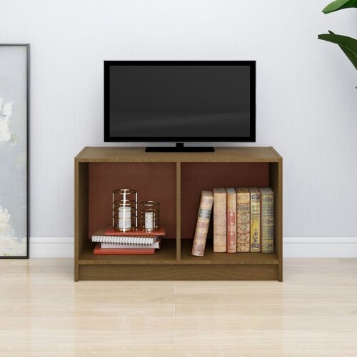 The Living Store TV omarica medeno rjava 70x33x42 cm trdna borovina - TV Omarica, (21375645) Slike