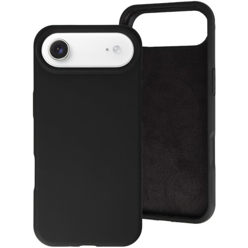 Onasi Silikonski ovitek za iPhone 17 Air - mat liquid - črn Cene