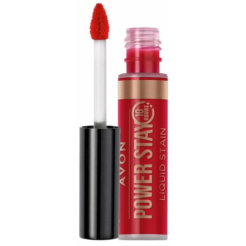 Avon Power Stay Liquid Stain Tečni ruž za usne - Kiss and Tell Slike