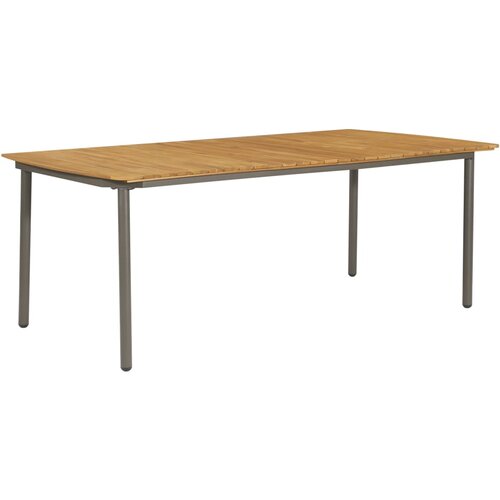 VidaXL Vrtna miza 200x100x72 cm trden akacijev les in jeklo Slike