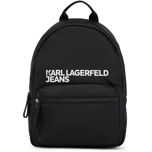 Karl Lagerfeld jeans Nahrbtnik črna / bela Slike