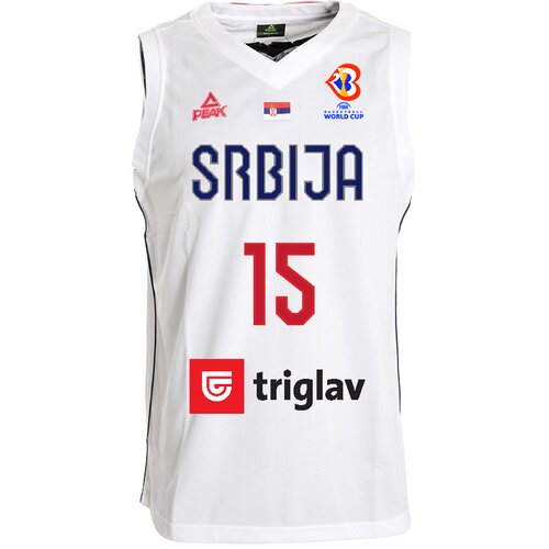 Peak 2022 košarkaški dres+šorc srbija beli muški - ime i broj Slike