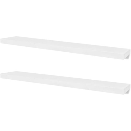 Maison Chic 4 kosi Stenske Police - Viseče police bele 120 cm, (21758679) Slike
