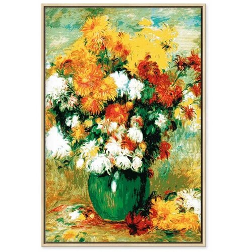  Slika - Pierre-Auguste Renoir – Chrysanthemums 40x60 U prirodnom drvenom okviru Cene