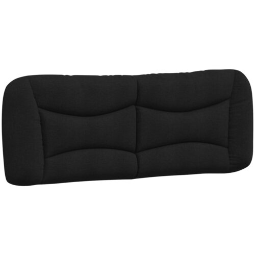Maison Chic posteljno vzglavje - vzglavna omarica - vzglavna stranica črna 140 cm blago, (21704119) Slike