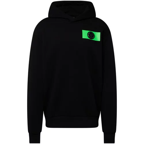 Plein Sport Sweater majica svijetlozelena / crna