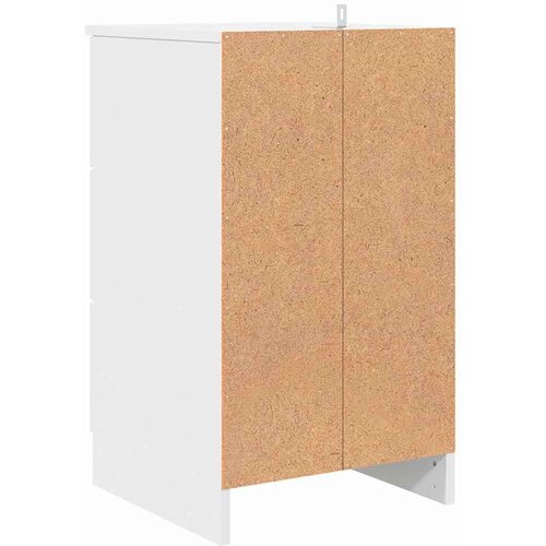 VidaXL Noćni ormar s ladicama Bijelo 38 x 38 x 66 cm Konstruirano drvo Slike