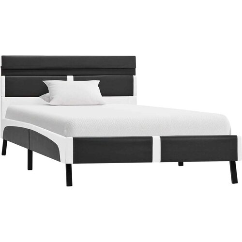  Za krevet od umjetne kože s LED svjetlom sivi 90 x 200 cm Slike