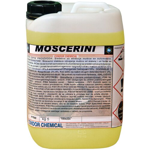 Condor Chemical Sredstvo za uklanjanje insekata sa automobila Moscerini, 5l Cene