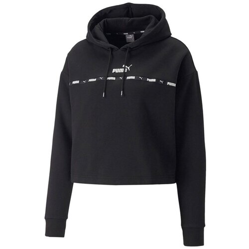 Puma Puloverji Power Tape Hoodie FL Črna Cene