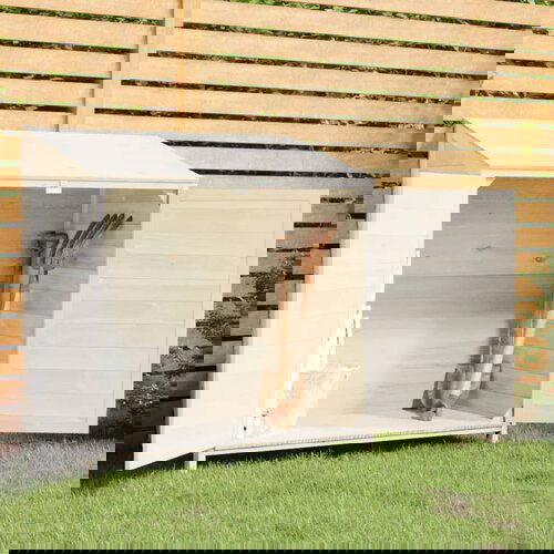 Furnova Vrtna lopa bela 102x52x112 cm trden les jelke, (21912718) Cene