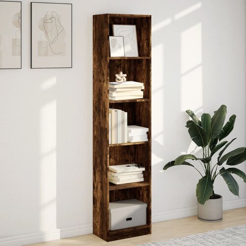  Regal za knjige boja hrasta 40x24x176 cm od konstruiranog drva Slike