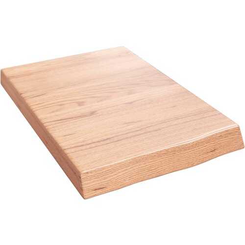 Maison Chic Stenska polica - Viseča Polica svetlo rjava 40x60x(2-6) cm trdna hrastovina, (21784639) Slike