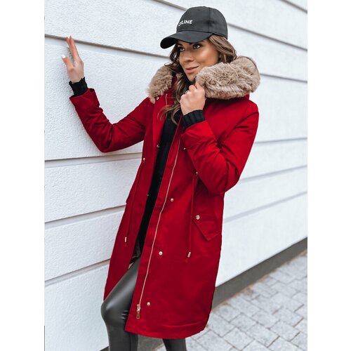 DStreet NADER women's winter parka jacket red Slike