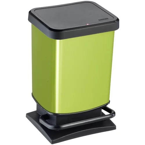 Rotho Koš za smeti s pedalom Paso (20 L, zeleno-črn, umetna masa)