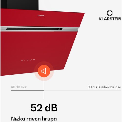 Klarstein Alina napa za odsesavanje, 60 cm, 600 m&amp;sup3;/h, Tiha, EEK A Slike