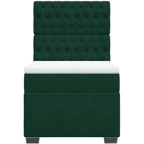 Box spring krevet s madracem tamnozeleni 100x200 cm bar&amp;scaron;unasti Slike