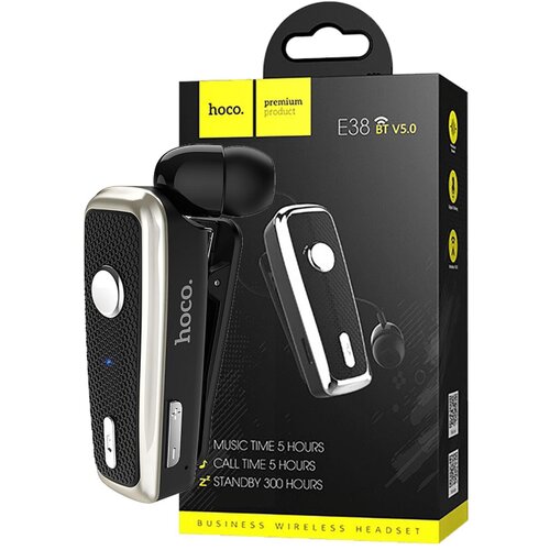 hoco. Slušalica bežična sa mikrofonom, Bluetooth, 90 mAh, 5 h - E38 Business Black Cijene
