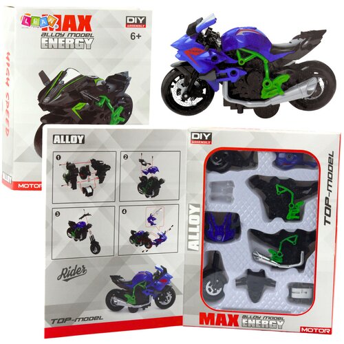  Metalni motor za sastavljanje 1:14 DIY - zeleno/plavi Cene