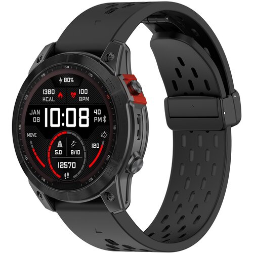 INF Združljiv z Garmin 22 mm zračen silikonski pašček za uro – bel Black, (22103072) Cene